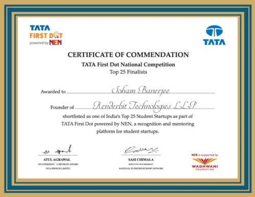 IEM-UEM current batch passing out students Soham Banerjee, Shreya Paramanik and Manu Narsaria have opened their own company called Renderbit Technologies