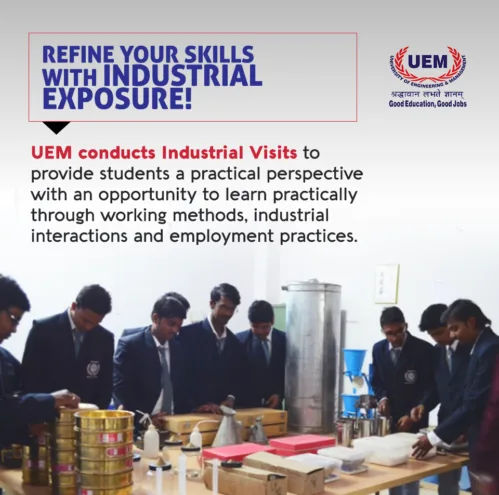 In order to equip students with practical aspects of industrial operation, UEM routinely organizes visits to various industries.