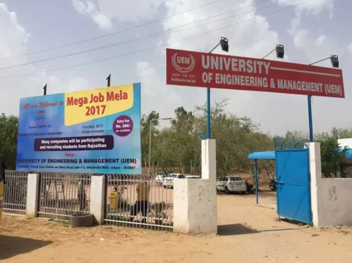 MEGA JOB MELA-2017 on 31st May, 2017 at University of Engineering & Management (UEM), Jaipur