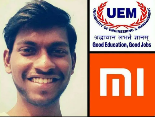 CONGRATULATIONS to Manojit Ballav, 2017 passout student of the UEMJ for getting his confirmation of job offer at Xiaomi