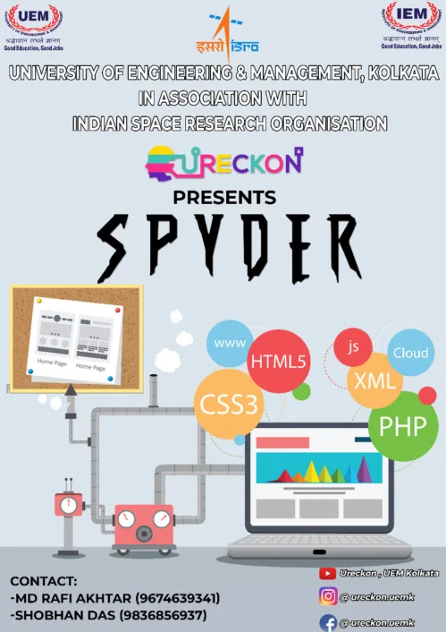 *SPYDER* (Website designing contest) in URECKON 2018