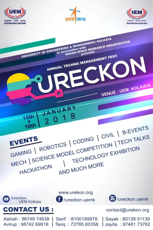 Ureckon Innovation Challenge at University of Engineering & Management (UEM), Kolkata