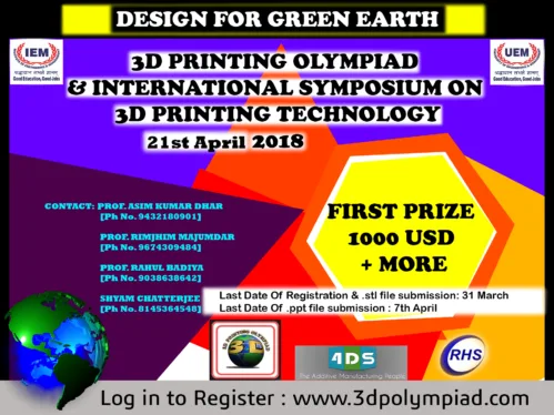 3D Printing Olympiad and International Symposium-2018