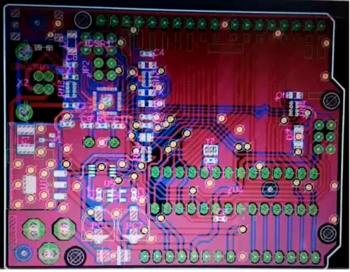 PCB fabrication process of Arduino UNO using the Mini CNC machine by UEM Jaipur students
