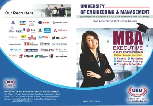 Boost your career with Executive MBA program at UEM Jaipur