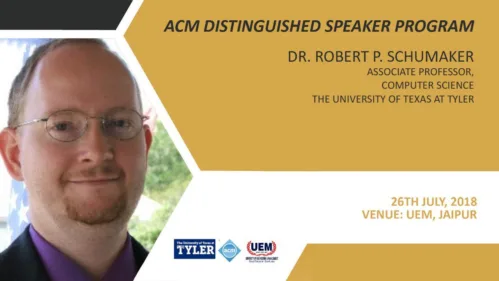 ACM Distinguished Speaker Program on 26th July, 2018