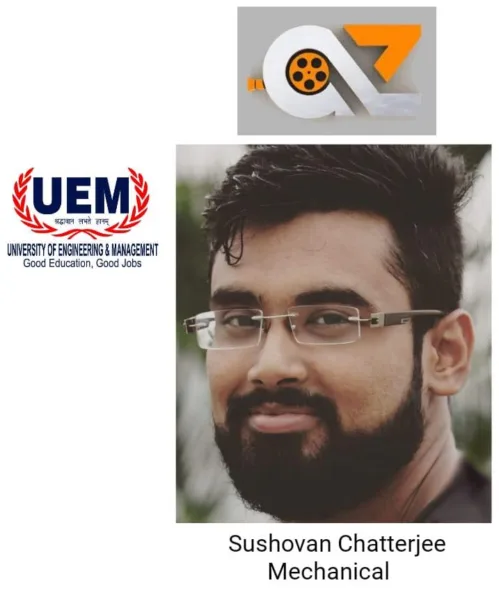 Sushovan Chatterjee, 2018 B.Tech Mechanical Engineering passout student of UEM Jaipur for getting job offer from AoC Production – AmazShot Studio