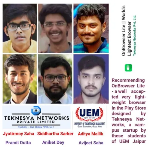 Successful campus starup by students of UEM Jaipur