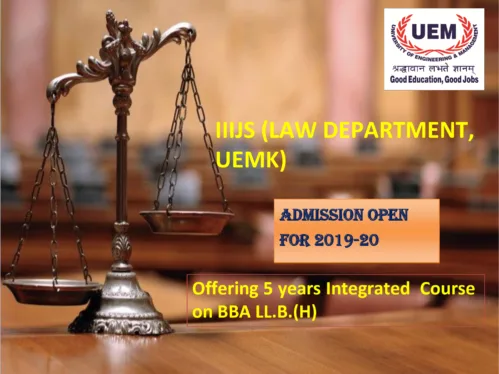 UEM Kolkata offering 5 years Integrated Course on BBA LL.B.(H)