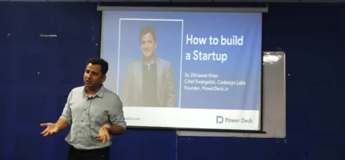 BEACON – E-Cell of UEM Jaipur organized a startup at talk by Mr. Dilnawaz Khan on 6th August, 2019