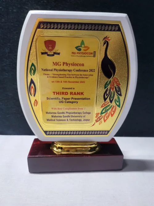 Department of Physiotherapy, University of Engineering & Management (UEM), JAIPUR has participated as an Academic Partner in MG- PHYSIOCON - 2022, A National Level Physiotherapy Conference  on 13th and 14th November, 2022.