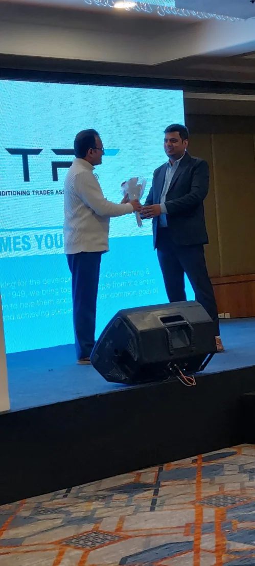 Prof. Dr. Aniruddha Mukherjee, Dean, University of Engineering & Management (UEM), JAIPUR was felicitated by RATA (REFRIGERATION AND AIR CONDITIONING TRADES ASSOCIATION), Jaipur.