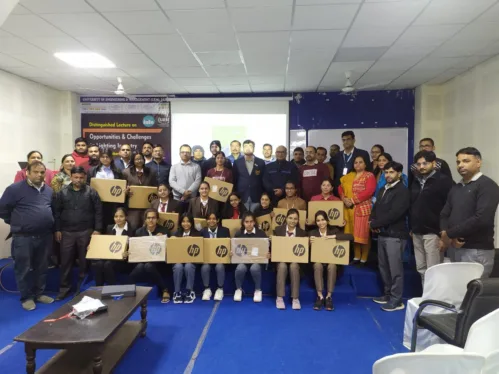 Smile Foundation in association with Deutsche Bank, has given away educational scholarships worth Rs 4 lakhs each to 24 needy girl students of Rajasthan.