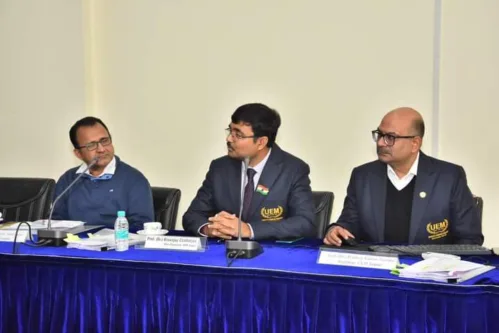 University of Engineering and Management (UEM) Jaipur, today inaugurated "UMANG" ('UEM and Rotary' Mahila Aajeevika Nirman Grah) and "UTSAH" (UEM Training and Skill Advancement Help) by former Governor Chhattisgarh Shekhar Dutt- SM, IAS, former Police Director Kapil Garg, former Director Border Security Force ML Kumawat, Shri T K Nath -Former Member AICTE, Rotary Club Jaipur District Governor 2024-25 Smt. Rakhi Gupta, President Rotary