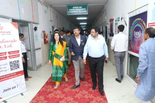 Government of Rajasthan, Department of Skill, Employment and Entrepreneurship in association University of Engineering & Management (UEM), JAIPUR organised an open placement platform with the name of The Jaipur Grand Job Mela on 2nd March, 2023 where 60+ companies and 2423 students has attended. Total number of 636 students got offers and many more were shortlisted, and will be called for further rounds at company premises.