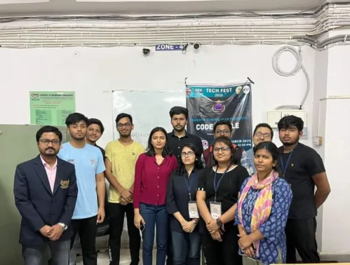 Codesta Coding Club of the University of Engineering & Management (UEM), JAIPUR in association with IIC and IQAC organized CRACK THE CODE - Debugging Competition and CODE BATTLE - Coding Competition in the techfest TECHUTOPIA 2023 on 19.03.23 in the Central lab of CSE Department for interested students of all years.