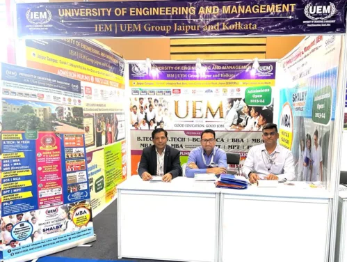 Professors of the University of Engineering & Management (UEM), JAIPUR attending the 2nd day of the Tech4Ed Expo & Conference 2023 | 28-29-30-April-2023 | India Expo Center & Mart, Greater Noida.