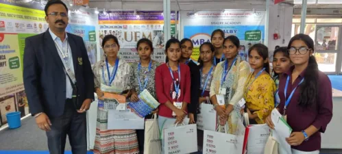 Glimpses of University of Engineering & Management (UEM), Jaipur | Kolkata, IEM-UEM Group participating at the Mega Career Carnival –  Education Fair conducted by Collegedunia at  Pragati Maidan, New Delhi on 6th and 7th May 2023.