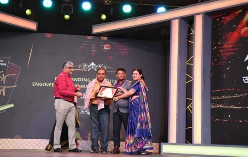 IEM-UEM Group (Institute of Engineering & Management, University of Engineering & Management), Kolkata and Jaipur was awarded with “Outstanding Institute for Engineering and Management Placements 2023”, by ABP Network.