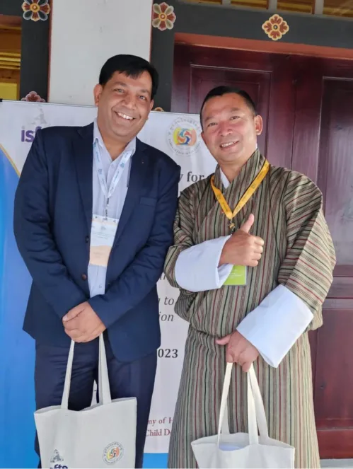 Prof. (Dr) Mukesh Yadav, University of Engineering & Management (UEM), JAIPUR, has presented his research paper in International Society for Teacher Education Annual Conference on Transformative Education Post COVID-19 Pandemic from Self-Healing to Social Transformation which was organised by Paro College of Education, Royal University of Bhutan held from 11-16 June, 2023. His abstract has been included in the Book of Abstracts published by IsfTe, Bhutan.