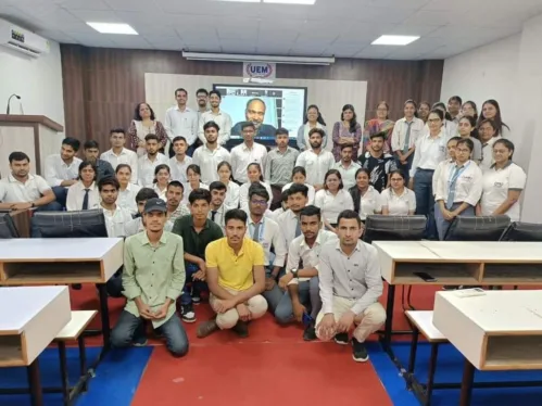 Glimpses of Foreign Expert Lecture Series organised by School of Management, UEM JAIPUR  on the Topic Entrepreneurship - The Mindset, Action & Reaction by Mr. Ram Subramaniam, Co-Founder at My Money Karma, USA