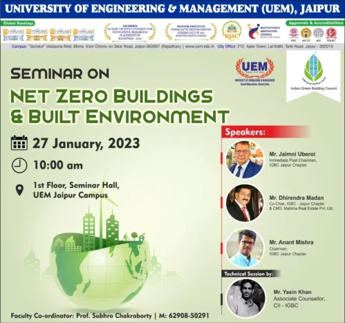 Seminar on Net Zero Buildings