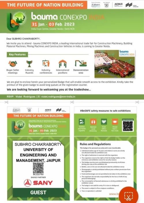 Industrial Visit to auma ConeBxpo India