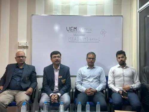The Student orientation programme for the MBA HHM – First year students was held on 1st August , 2023 at 9:30AM onwards at the University of Engineering & Management, (UEM), JAIPUR City Office.
