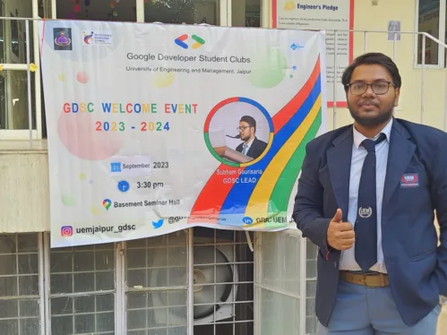 Google Developer Students Clubs in association with UEM Jaipur