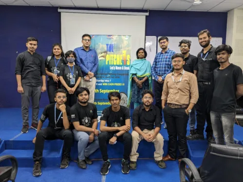 On 20th September, 2023 the Business Idea Pitching competition event hosted by Entrepreneurship Cell (E-Cell) and the Institution’s Innovation Council (IIC), University of Engineering & Management (UEM), JAIPUR