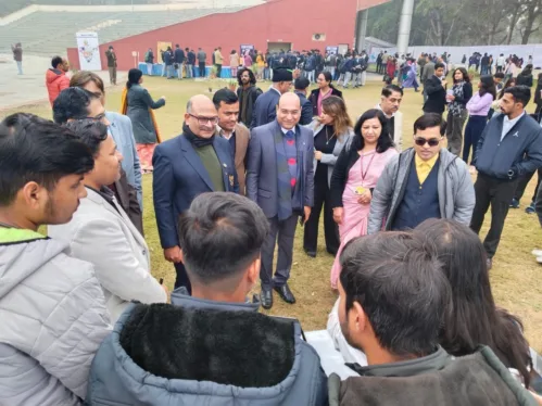 Students and faculty members of University of Engineering & Management (UEM), Jaipur participated in the INNOVATE BHARAT program of Institution's Innovation Council (IC) Regional Meet 2023