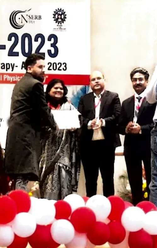 Dr. Imran Khan, Department of Physiotherapy, University of Engineering & Management (UEM), JAIPUR was awarded for significant contribution to the field of Physiotherapy.