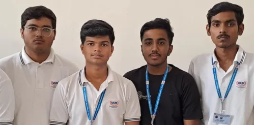 We wholeheartedly congratulate our students of the University of Engineering & Management (UEM), JAIPUR for having emerged as winner in a technical competition named INNOSPARK.
