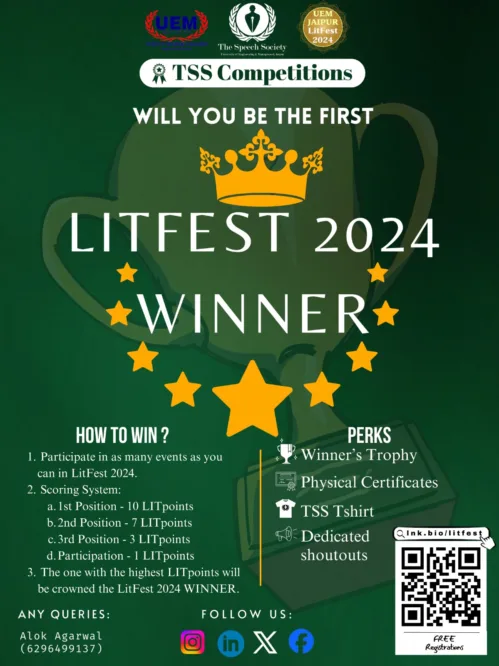 WELCOME TO UEM JAIPUR LITFEST-2024