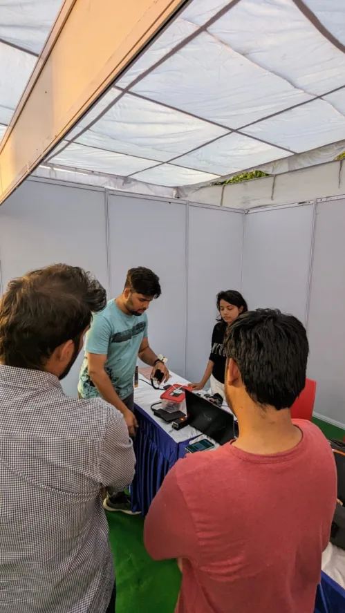 Student of Shunya Student Chapter of University of Engineering Management jaipur, stood winner at fluxus TinkerHub at IIT Indore.