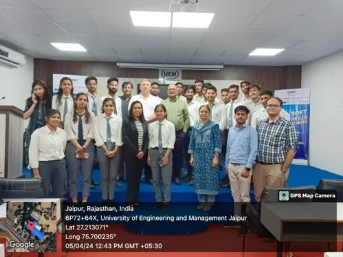 The Valedictory Session for the Soft Skills Classes, conducted by Prof. David D. Perrodin, was held on 5 April, 2024