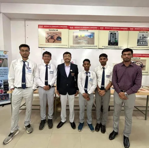 Debjit Roy, Saikat Das, Mrinmoy Mondal, Abhigyan Mondal, students of IEM Kolkata have come for internship at UEM Jaipur and are doing wonderful in their product development.