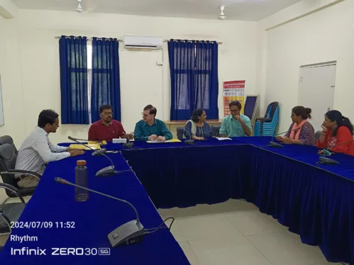 Board of Studies meeting was conducted with Dr. Anil Mehta and all faculty members of management department.