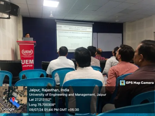 Department of Mechanical Engineering and Department of Electrical Engineering had presentation on Lesson Plan.