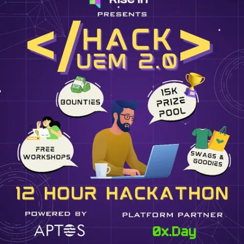 Exhilarating blockchain-based hackathon organized by UEM Jaipur.