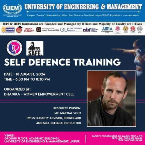 Self-Defence Training workshop today, Sunday, 18th August, 2024.