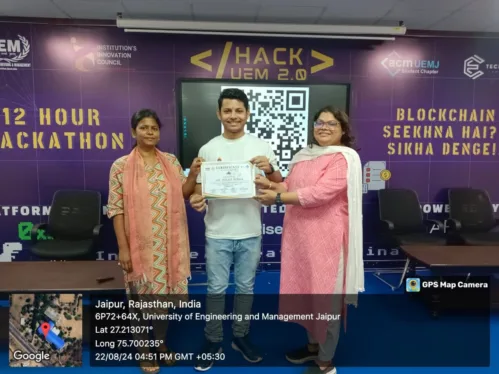 Codesta Coding Club of University of Engineering & Management,  Jaipur in association with IIC , IQAC and ACM UEMJ CHAPTER conducted a Workshop on How to tackle CP.