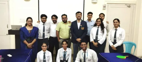 UEM Jaipur Toastmasters Club of students in presence of the Area Director TM (Toastmaster) Jitendra Vyas along with club mentors TM Lokendra and TM Kamlesh, consisting of quiz, public speaking - prepared and impromptu, and their general evaluation.