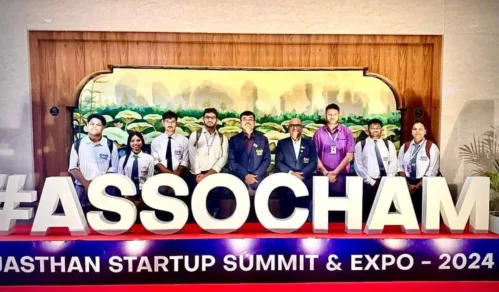 Prof. Dr. Biswajoy Chatterjee Vice-Chancellor, University of Engineering and Management (UEM), Jaipur was invited to speak in the ASSOCHAM Startup Summit and Expo 2024