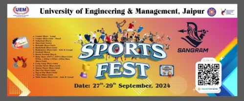 Sangram 2024 - Annual Sports Fest of University of Engineering & Management (UEM), Jaipur