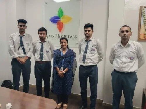 We at UEM Jaipur are proud to announce the successful completion of a 10-day short-term project by our MBA HHM students at Apex Hospital, Jaipur.
