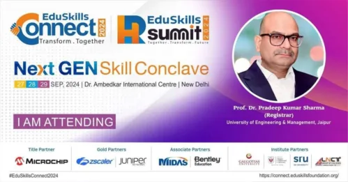 UNIVERSITY OF ENGINEERING AND MANAGEMENT (UEM) JAIPUR - IEM UEM GROUP participated in the 4th Edition of “EduSkills Connect 2024