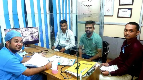 A picture of our students attending placement interviews.