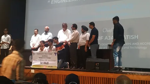 Winner at project expo at SLIET LONGWAL techfest.