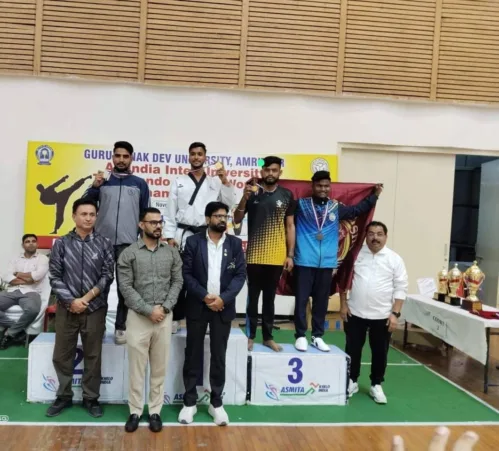 The All India University Taekwondo Championship was held at Amritsar from November 5th to 11th, 2024.